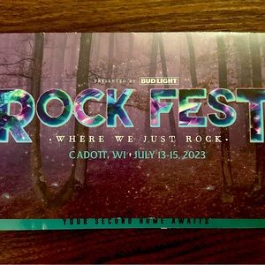 2 Tickets - Rock Fest 3-Day General Admission : July 13th - July 15th, 2023